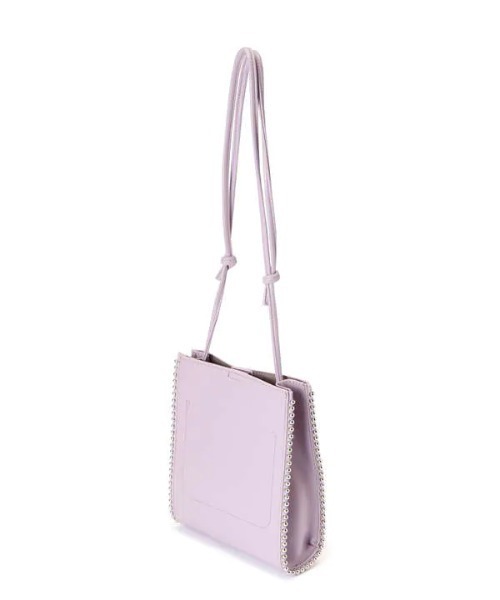 N.（N. Natural Beauty Basic）（エヌエヌナチュラルビューティーベーシック）の「ミドルスクエアボールチェーンショルダーバッグ（ショルダーバッグ・レディース・パープル/ブラック・ﾌﾘ-）」の8枚目の写真