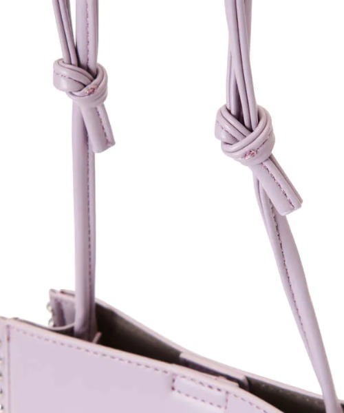 N.（N. Natural Beauty Basic）（エヌエヌナチュラルビューティーベーシック）の「ミドルスクエアボールチェーンショルダーバッグ（ショルダーバッグ・レディース・パープル/ブラック・ﾌﾘ-）」の10枚目の写真