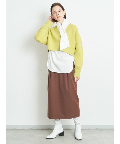 ELENDEEK（エレンディーク）の「スカーフカラーブラウス（シャツ/ブラウス・レディース・ブラック/オフホワイト/イエロー・FREE）」の5枚目の写真