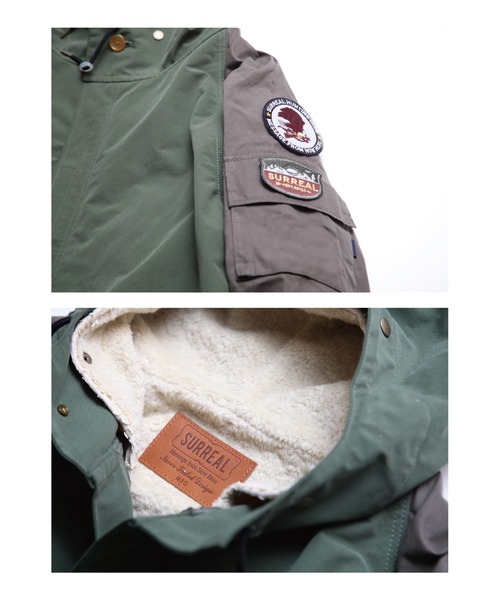 SURREAL（シュルリアル）の「【SURREAL/シュルリアル】GABRIEL_Military Jacket（ミリタリージャケット・メンズ・オリーブ・SMALL/LARGE）」の5枚目の写真