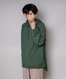 【UNIIT/ユニット】ネックデザインルーズビッグシルエットプルパーカースウェット