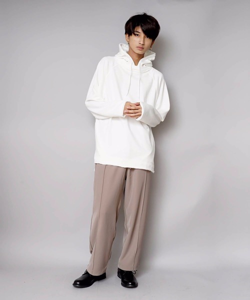 UNIIT(ユニット)の「【UNIIT/ユニット】ネックデザインルーズビッグシルエットプルパーカースウェット(パーカー・メンズ・ブルー系その他/グリーン/杢グレー/ホワイト/ベージュ/ブラック・SMALL/MEDIUM/LARGE)」の9枚目の写真