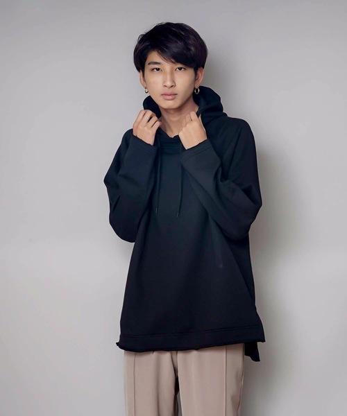 UNIIT(ユニット)の「【UNIIT/ユニット】ネックデザインルーズビッグシルエットプルパーカースウェット(パーカー・メンズ・ブルー系その他/グリーン/杢グレー/ホワイト/ベージュ/ブラック・SMALL/MEDIUM/LARGE)」の17枚目の写真