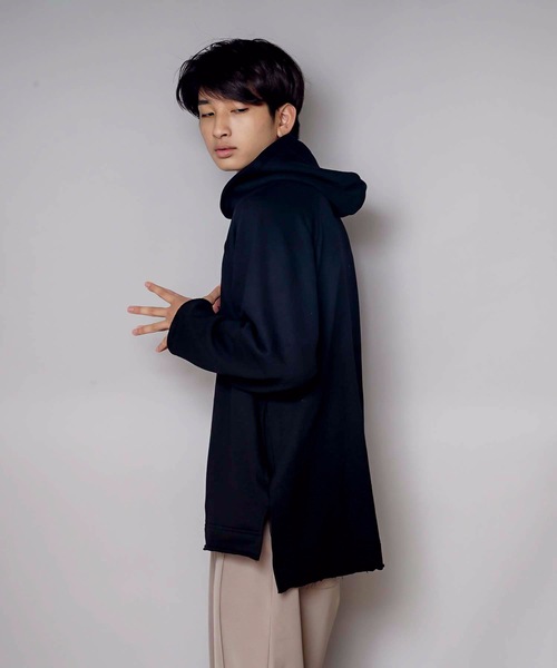 UNIIT(ユニット)の「【UNIIT/ユニット】ネックデザインルーズビッグシルエットプルパーカースウェット(パーカー・メンズ・ブルー系その他/グリーン/杢グレー/ホワイト/ベージュ/ブラック・SMALL/MEDIUM/LARGE)」の11枚目の写真