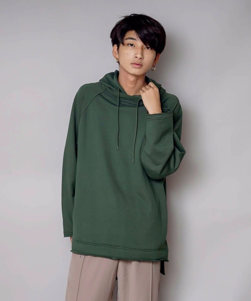 UNIIT(ユニット)の「【UNIIT/ユニット】ネックデザインルーズビッグシルエットプルパーカースウェット(パーカー・メンズ・ブルー系その他/グリーン/杢グレー/ホワイト/ベージュ/ブラック・SMALL/MEDIUM/LARGE)」の14枚目の写真