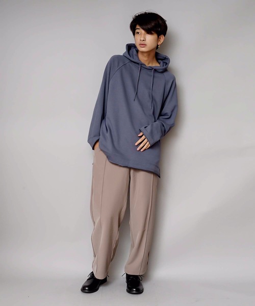 UNIIT(ユニット)の「【UNIIT/ユニット】ネックデザインルーズビッグシルエットプルパーカースウェット(パーカー・メンズ・ブルー系その他/グリーン/杢グレー/ホワイト/ベージュ/ブラック・SMALL/MEDIUM/LARGE)」の21枚目の写真