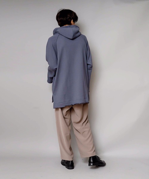 UNIIT(ユニット)の「【UNIIT/ユニット】ネックデザインルーズビッグシルエットプルパーカースウェット(パーカー・メンズ・ブルー系その他/グリーン/杢グレー/ホワイト/ベージュ/ブラック・SMALL/MEDIUM/LARGE)」の15枚目の写真