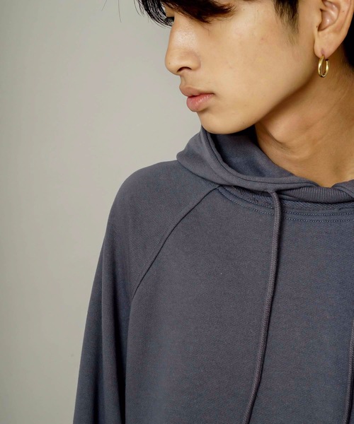 UNIIT(ユニット)の「【UNIIT/ユニット】ネックデザインルーズビッグシルエットプルパーカースウェット(パーカー・メンズ・ブルー系その他/グリーン/杢グレー/ホワイト/ベージュ/ブラック・SMALL/MEDIUM/LARGE)」の22枚目の写真