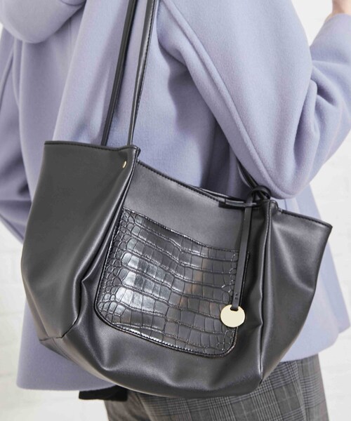 DRESKIP(ドレスキップ)の「◆つまみハンドルミニトート(トートバッグ・レディース・グレー系4/ベージュ系4/ブラック系4・00)」の6枚目の写真