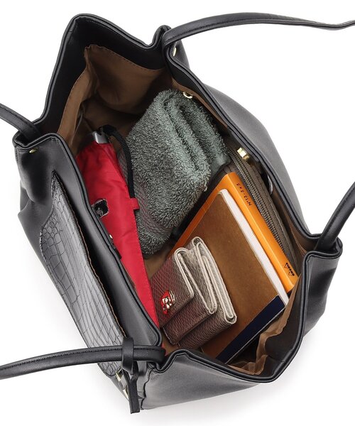 DRESKIP(ドレスキップ)の「◆つまみハンドルミニトート(トートバッグ・レディース・グレー系4/ベージュ系4/ブラック系4・00)」の10枚目の写真