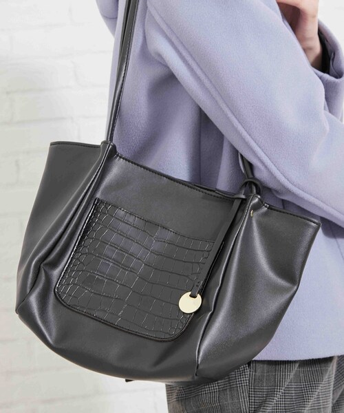 DRESKIP(ドレスキップ)の「◆つまみハンドルミニトート(トートバッグ・レディース・グレー系4/ベージュ系4/ブラック系4・00)」の9枚目の写真