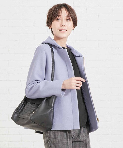 DRESKIP(ドレスキップ)の「◆つまみハンドルミニトート(トートバッグ・レディース・グレー系4/ベージュ系4/ブラック系4・00)」の7枚目の写真