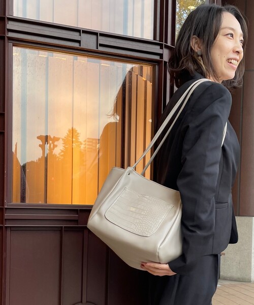 DRESKIP(ドレスキップ)の「◆つまみハンドルミニトート(トートバッグ・レディース・グレー系4/ベージュ系4/ブラック系4・00)」の15枚目の写真