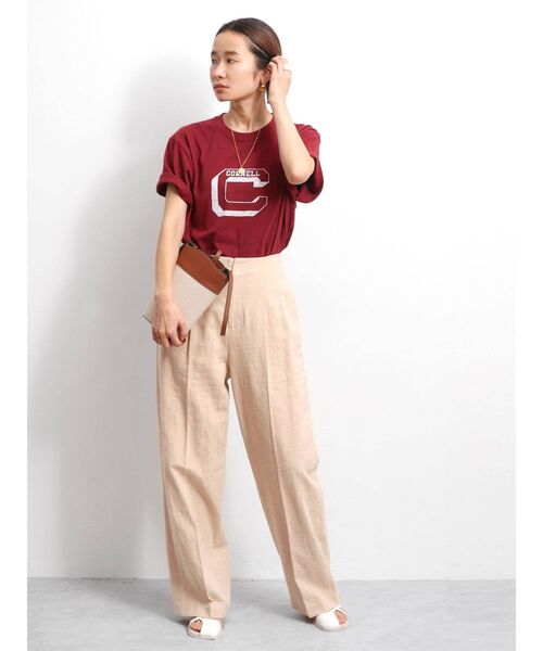 Ungrid(アングリッド)の「カレッジロゴTee(Tシャツ/カットソー・レディース・オフホワイト/ライトグレー/ボルドー・FREE)」の15枚目の写真