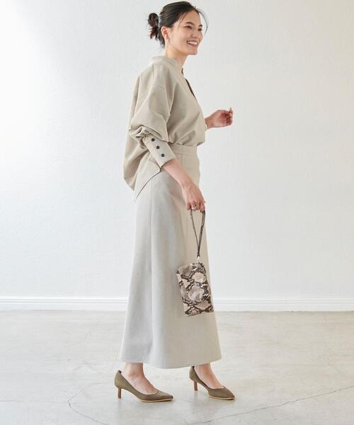 green label relaxing（グリーンレーベルリラクシング）の「コットニー スキッパー ブラウス（シャツ/ブラウス・レディース・ネイビー/ライム/ナチュラル・FREE）」の7枚目の写真