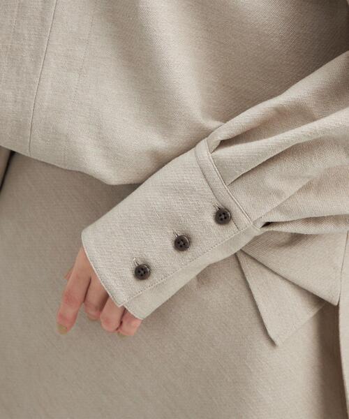 green label relaxing（グリーンレーベルリラクシング）の「コットニー スキッパー ブラウス（シャツ/ブラウス・レディース・ネイビー/ライム/ナチュラル・FREE）」の17枚目の写真