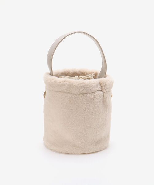 MAJESTIC LEGON（マジェスティックレゴン）の「ふわふわサークルバッグ（ショルダーバッグ・レディース・ベージュ/アイボリー・FREE）」の9枚目の写真