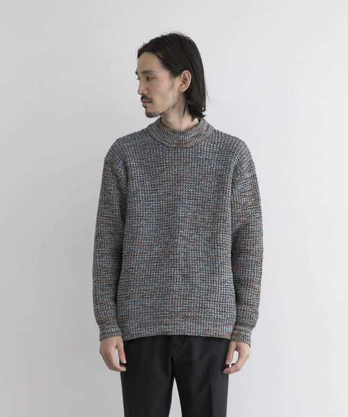 URBAN RESEARCH（アーバンリサーチ）の「3Gミックスカラーニット（ニット/セーター・メンズ・レッド/ブルー系その他・LARGE/MEDIUM）」の5枚目の写真