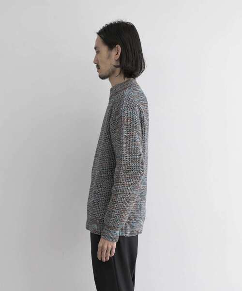 URBAN RESEARCH（アーバンリサーチ）の「3Gミックスカラーニット（ニット/セーター・メンズ・レッド/ブルー系その他・LARGE/MEDIUM）」の7枚目の写真