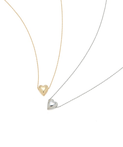 ADAM ET ROPE'（アダムエロペ）の「【LES BIJOUX】ハートネックレス（ネックレス・レディース・ゴールド/シルバー・FREE）」の4枚目の写真