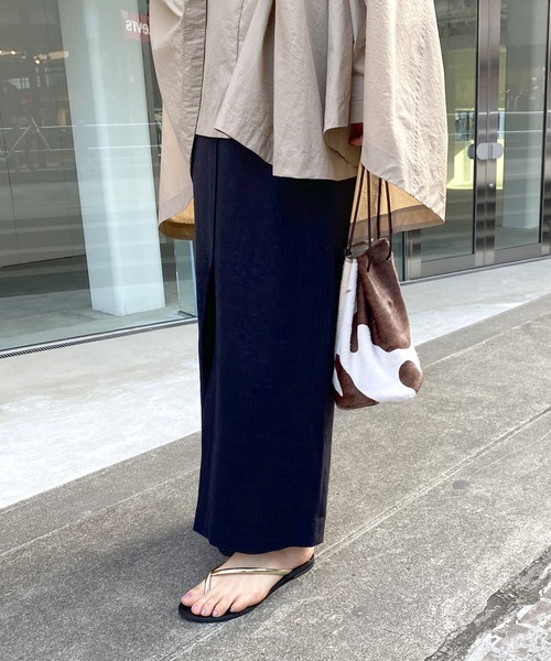 リネン混タイトマキシスカート（スカート）｜SHENERY（シーナリー）の  