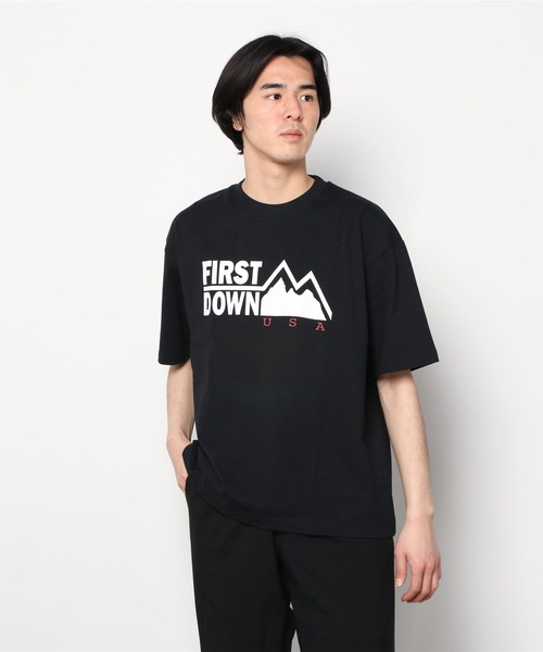 FIRST DOWN（ファーストダウン）の「FD USA ショートスリーブ TEE コットン ジャージ（Tシャツ/カットソー・メンズ・ホワイト/ブラック/ネイビー/レッド/ライトカーキ・S/M/L/XL）」の13枚目の写真