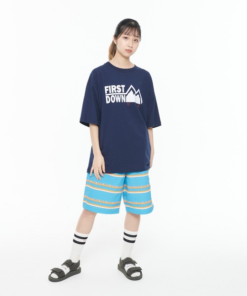 FIRST DOWN（ファーストダウン）の「FD USA ショートスリーブ TEE コットン ジャージ（Tシャツ/カットソー・メンズ・ホワイト/ブラック/ネイビー/レッド/ライトカーキ・S/M/L/XL）」の20枚目の写真