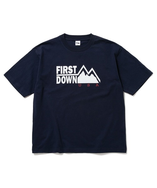 FIRST DOWN（ファーストダウン）の「FD USA ショートスリーブ TEE コットン ジャージ（Tシャツ/カットソー・メンズ・ホワイト/ブラック/ネイビー/レッド/ライトカーキ・S/M/L/XL）」の16枚目の写真