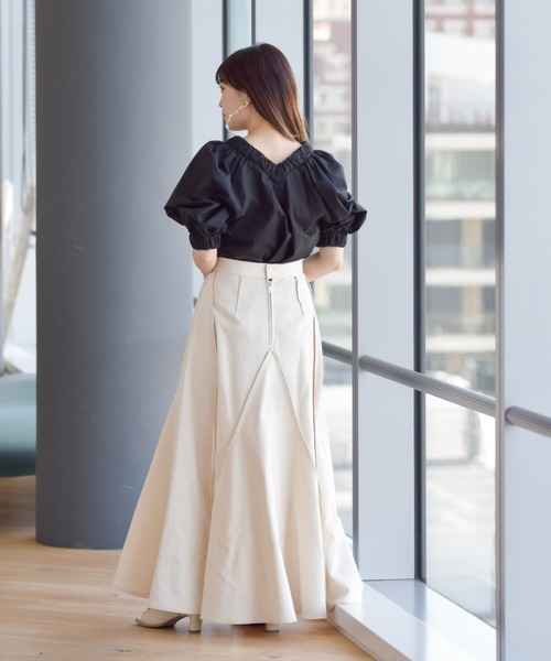 Ray BEAMS（レイビームス）の「RBS / 切り替え.フレア スカート（スカート・レディース・ナチュラル・1/0）」の14枚目の写真