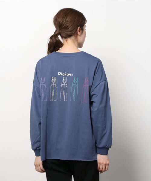 Dickies（ディッキーズ）の「Dickies ディッキーズ バックプリントワイドロングスリーブTシャツ（Tシャツ/カットソー・レディース・ホワイト/イエロー/ブルー・フリー）」の5枚目の写真
