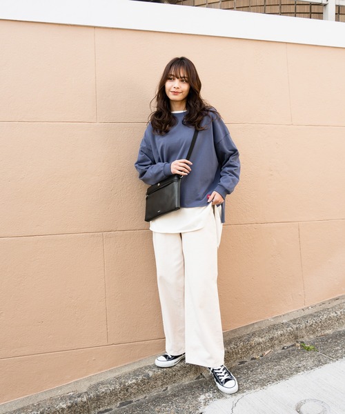 Dickies（ディッキーズ）の「Dickies ディッキーズ バックプリントワイドロングスリーブTシャツ（Tシャツ/カットソー・レディース・ホワイト/イエロー/ブルー・フリー）」の14枚目の写真