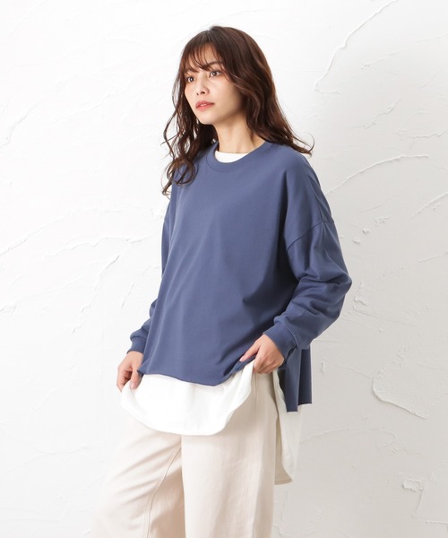 Dickies（ディッキーズ）の「Dickies ディッキーズ バックプリントワイドロングスリーブTシャツ（Tシャツ/カットソー・レディース・ホワイト/イエロー/ブルー・フリー）」の15枚目の写真