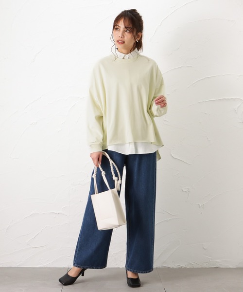 Dickies（ディッキーズ）の「Dickies ディッキーズ バックプリントワイドロングスリーブTシャツ（Tシャツ/カットソー・レディース・ホワイト/イエロー/ブルー・フリー）」の17枚目の写真