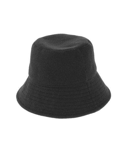 EMODA（エモダ）の「ワイドブリムバケットハット（ハット・レディース・ブラック/アイボリー・FREE）」の3枚目の写真