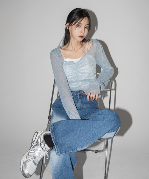 FOLLOWIN（フォロウィン）の「レースポイントキャミソール（キャミソール・レディース・アイボリー/ブラック/ブラウン・FREE）」の15枚目の写真