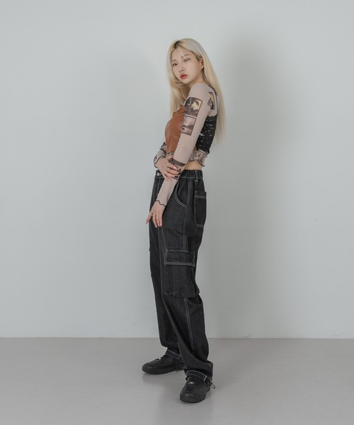 FOLLOWIN（フォロウィン）の「レースポイントキャミソール（キャミソール・レディース・アイボリー/ブラック/ブラウン・FREE）」の16枚目の写真