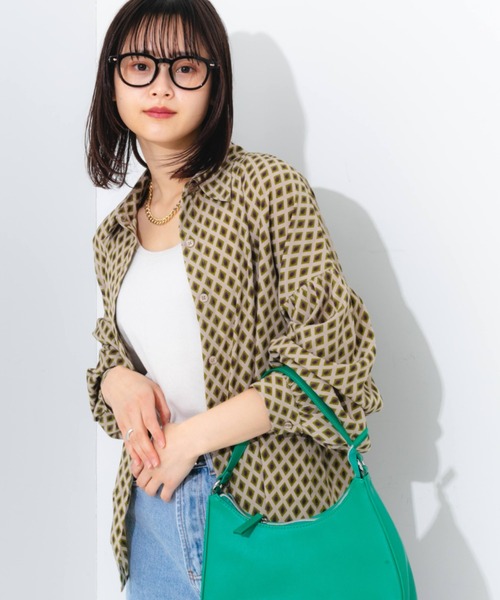nemne store(ネンネストア)の「アソート柄シャツ(シャツ/ブラウス・レディース・ベージュ/ブルー/グリーン/イエロー/ピンク・フリー)」の13枚目の写真