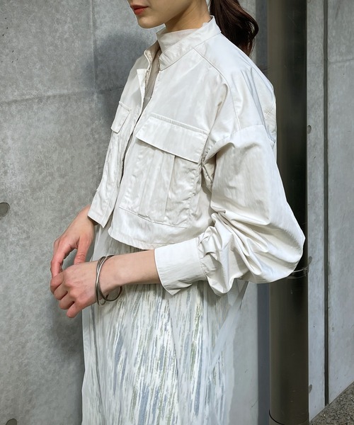 &g'aime(アンジェム)の「【&g'aime】3wayモッズコート(モッズコート・レディース・オフホワイト/ライトグリーン/チャコール・FREE)」の13枚目の写真