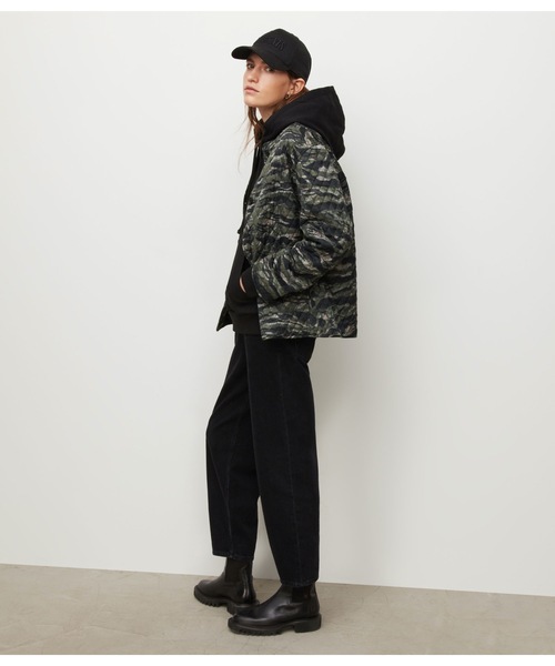 ALLSAINTS（オールセインツ）の「HALLIE LINER JACKET | HALLIE ライナー ジャケット（その他アウター・レディース・グリーン・10/8/4/6）」の5枚目の写真