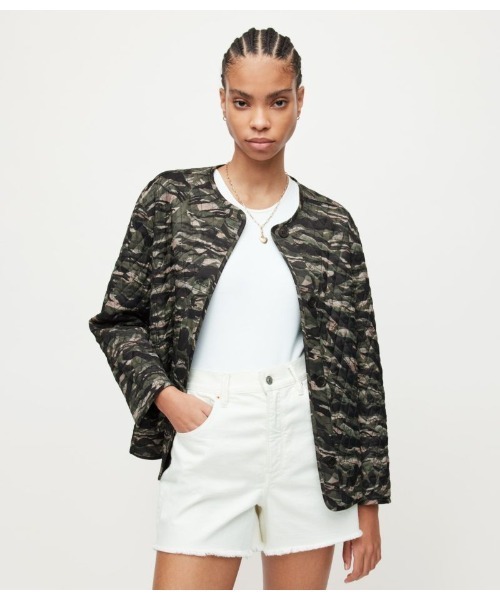 ALLSAINTS（オールセインツ）の「HALLIE LINER JACKET | HALLIE ライナー ジャケット（その他アウター・レディース・グリーン・10/8/4/6）」の10枚目の写真