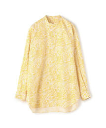 SOULEIADO | コットンプリント バンドカラーシャツ(シャツ/ブラウス)