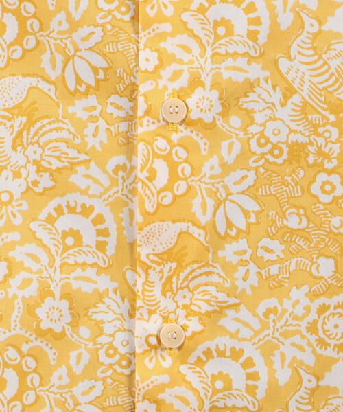 SOULEIADO（ソレイアード）の「コットンプリント バンドカラーシャツ（シャツ/ブラウス・メンズ・ブラック系その他/ベージュ系その他/イエロー系その他2・FREE）」の4枚目の写真