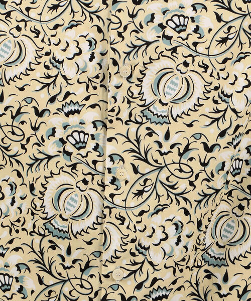 SOULEIADO（ソレイアード）の「コットンプリント バンドカラーシャツ（シャツ/ブラウス・メンズ・ブラック系その他/ベージュ系その他/イエロー系その他2・FREE）」の5枚目の写真