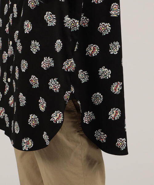 SOULEIADO（ソレイアード）の「コットンプリント バンドカラーシャツ（シャツ/ブラウス・メンズ・ブラック系その他/ベージュ系その他/イエロー系その他2・FREE）」の8枚目の写真