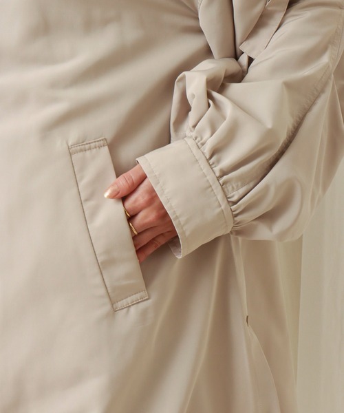 libelle more（リベル モア）の「撥水ミリタリーコート（ミリタリージャケット・レディース・カーキ/ブラック/グレイッシュベージュ・M/L）」の14枚目の写真