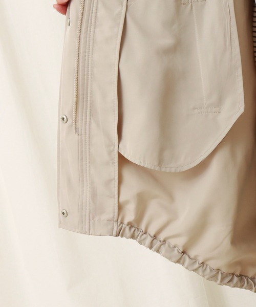 libelle more（リベル モア）の「撥水ミリタリーコート（ミリタリージャケット・レディース・カーキ/ブラック/グレイッシュベージュ・M/L）」の16枚目の写真