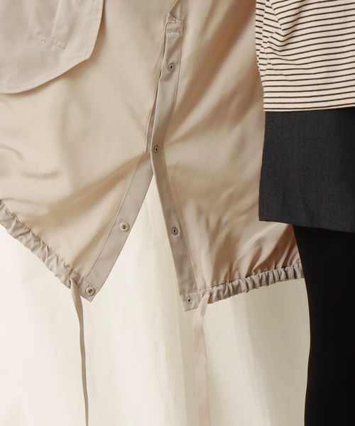 libelle more（リベル モア）の「撥水ミリタリーコート（ミリタリージャケット・レディース・カーキ/ブラック/グレイッシュベージュ・M/L）」の17枚目の写真