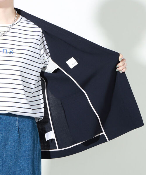 NOLLEY’S(ノーリーズ)の「トロ風ダブルジャケット(テーラードジャケット・レディース・ネイビー・38/36)」の19枚目の写真