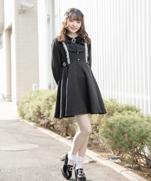 セール リボンブローチ付きサイドバックルワンピース ワンピース Rojita ロジータ のファッション通販 Zozotown