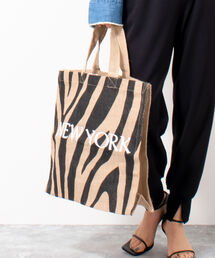 【MAISON BENGAL/ メゾンベンガル】別注ジュートプリントトートM